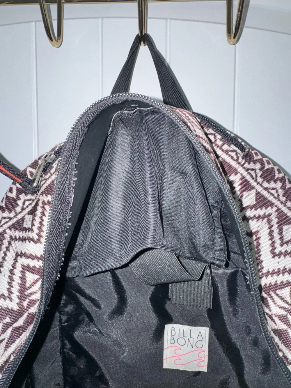 Billabong Black & Cream Geometric Men's Backpack